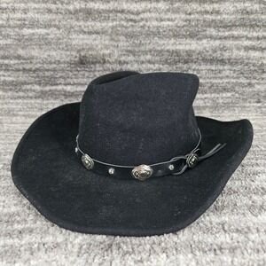 Mens Turner Hat Company 100% Wool‎ Cheyenne Black Western Cowboy Hat